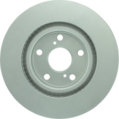 Bosch QuietCast rotor front face close-up showing smooth braking surface