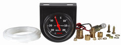 Bosch gauge dial close-up with pointer and markings for quick reading benefit