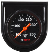 Bosch gauge front view showing black dial and clear pointer for accurate readings