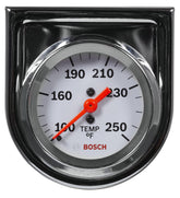 Bosch front view 2-inch temperature gauge shows clear white dial for quick reading