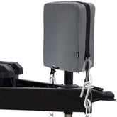 BougeRV front view of cover on jack showing full protection benefit