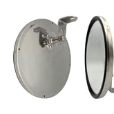 Boursin 8-inch round mirror front view showing clear wide image and improved visibility