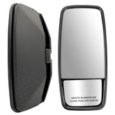 Boursin front assembly showing full passenger-side mirror and black shell for clear visibility