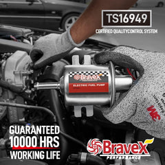 Bravex HEP-02A next to a ruler to show compact size and installation ease
