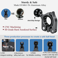 BRCOVAN 1-inch TPU ball closeup highlighting anti-slip wear-resistant surface