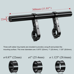 BRCOVAN cross bar profile showing 300mm length for multiple devices