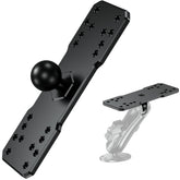 BRCOVAN front plate showing full rectangular footprint and 20 holes for versatile mounting