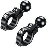 BRCOVAN front view handlebar mount showing solid aluminum build and clamp stability