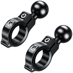 BRCOVAN front view handlebar mount showing solid aluminum build and clamp stability