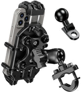 BRCOVAN front view mounted on handlebar showing sturdy hold and visibility