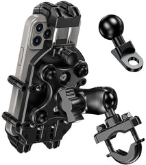 BRCOVAN front view mounted on handlebar showing sturdy hold and visibility