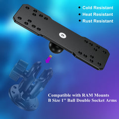 BRCOVAN detailed view of the pre-drilled hole pattern for easy device alignment benefit
