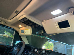 BRISHINE license plate light fitted showing brighter rear visibility and legality