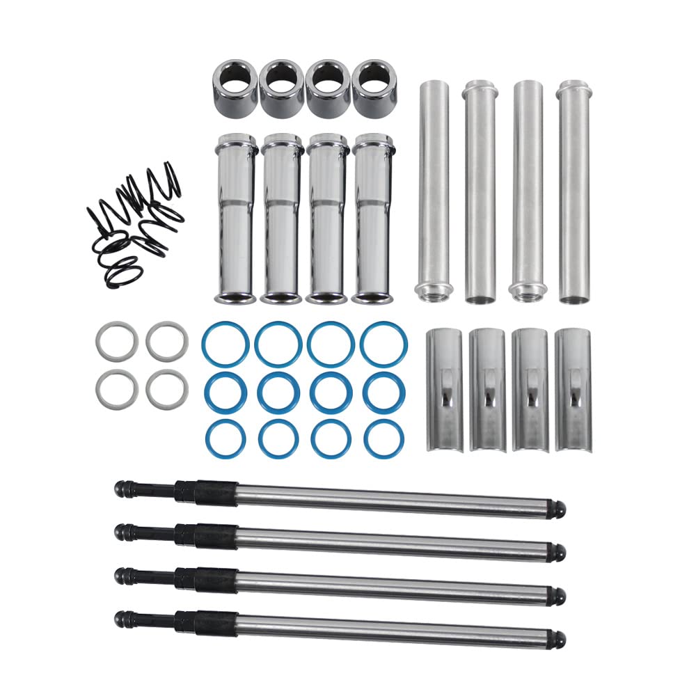 BST BSSP front packaging showing chrome pushrod kit and components for easy identification
