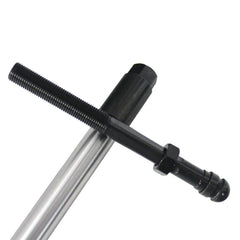 BST BSSP pushrods held in hand to show scale and lightweight aluminum advantage