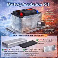 BSTFLEX installed on battery, reducing heat transfer and vibration wear
