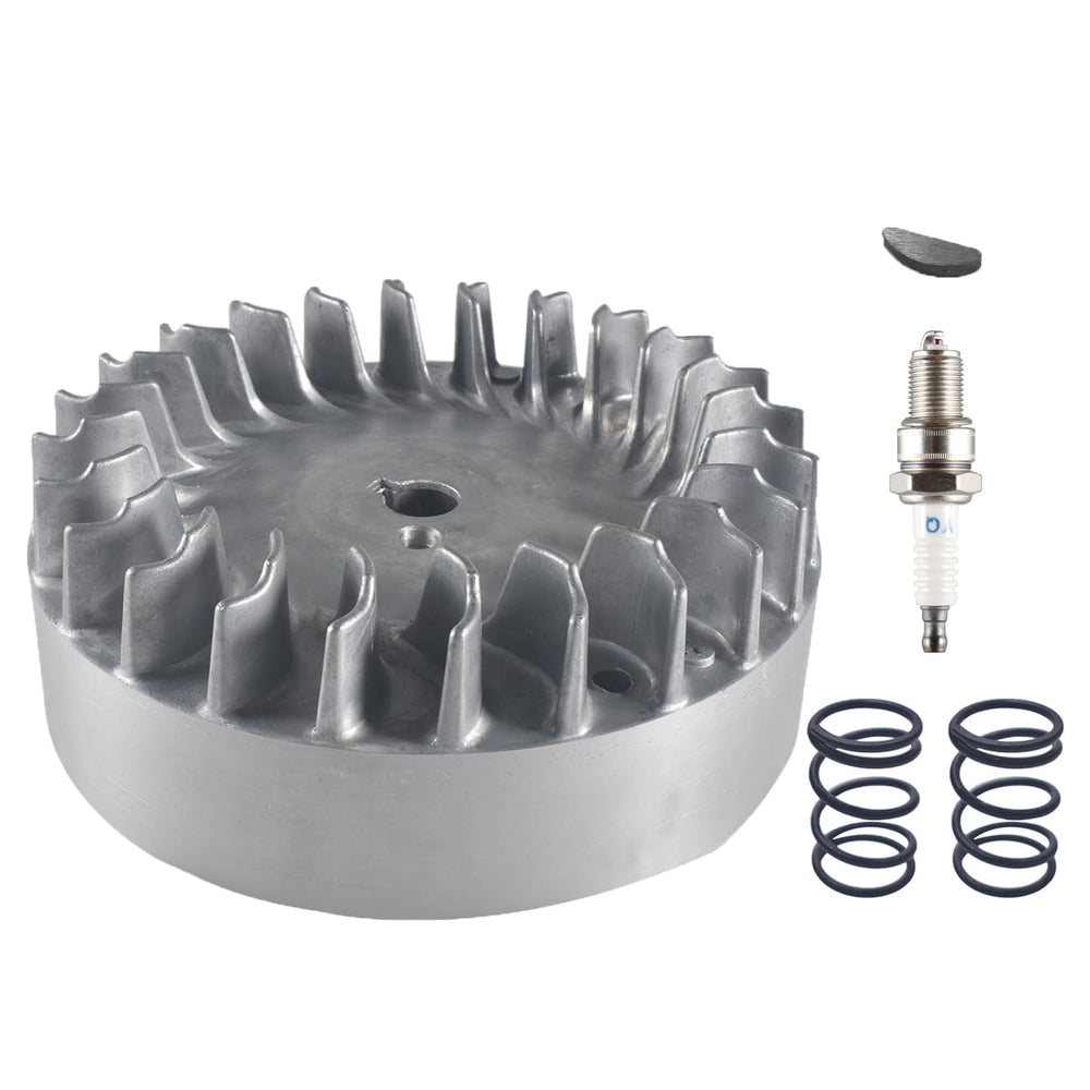 BUHNSS flywheel front view showing mounting face and bolt pattern for accurate fit