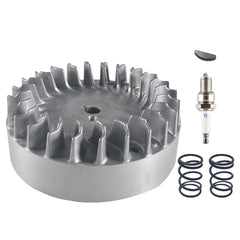 BUHNSS flywheel front view showing mounting face and bolt pattern for accurate fit