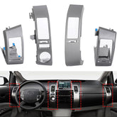 BULIAZY front view of four grey vent trims showing clean dash restoration benefit