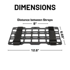 Bulletpoint beside a ruler for scale showing compact lightweight benefit