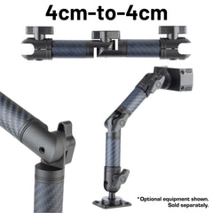 Bulletpoint close-up of articulating joint and 20mm socket, highlighting precision fit