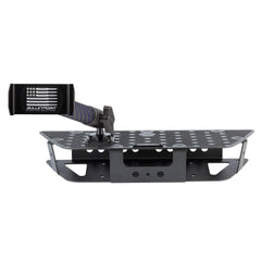 Bulletpoint RubiGrid front-mounted view showing clean OEM-like fit and organized device placement