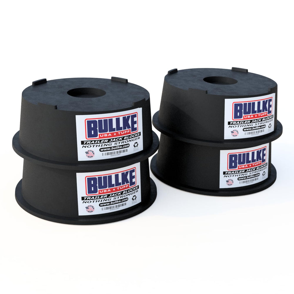 bullke front view of 4-pack showing compact durable pads and easy carrying