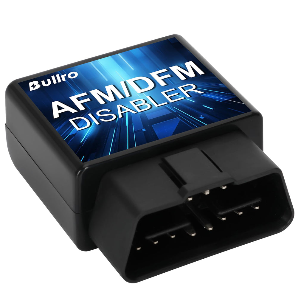 Bullro front view of AFM/DFM disabler showing compact design and quick install benefit