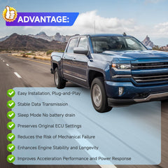 Bullro OBD-II plug detail highlighting plug-and-play connection for easy setup