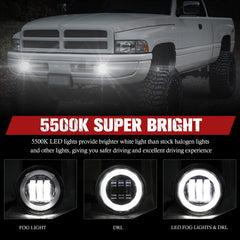 BUNKER INDUST daytime running light ring lit to show increased daytime visibility