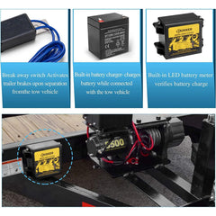BUNKER INDUST LED display closeup with push-to-test indicators for easy readiness checks