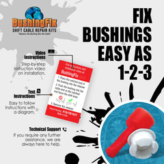 Close-up of BushingFix TB1Kit bushing detail illustrating durable fitment