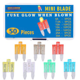 BUSY-CORNER front packaging showing 50-piece fuse kit and benefits
