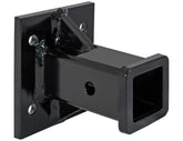 Buyers Products front view of 2-inch bolt-on receiver tube showing mount and opening, durable fit