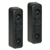 Buyers Products B5760 front view showing compact rubber bumper protecting equipment