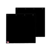 Buyers Products front view of mud flaps showing full coverage and protection