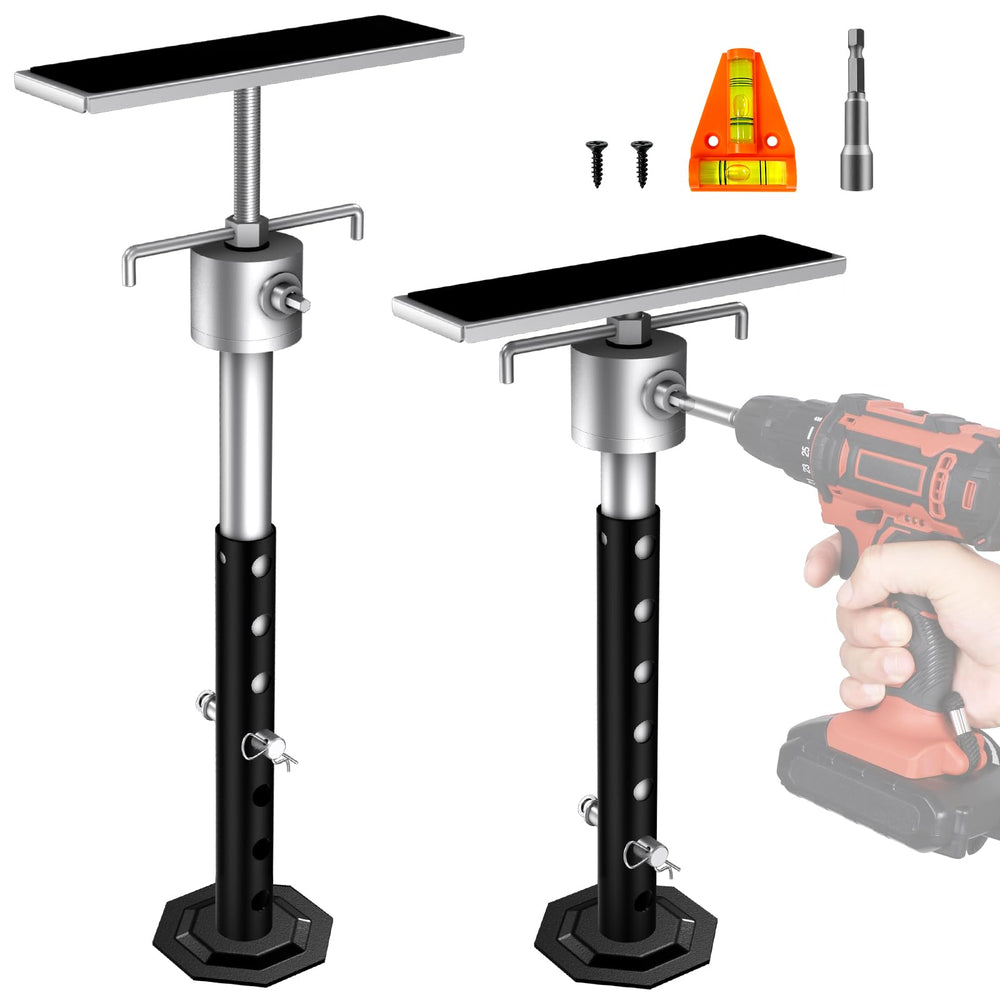 BuyGoe front view of two jacks showing sturdy construction and quick setup benefit