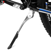 BV kickstand front view showing silver finish and compact profile for reliable parking