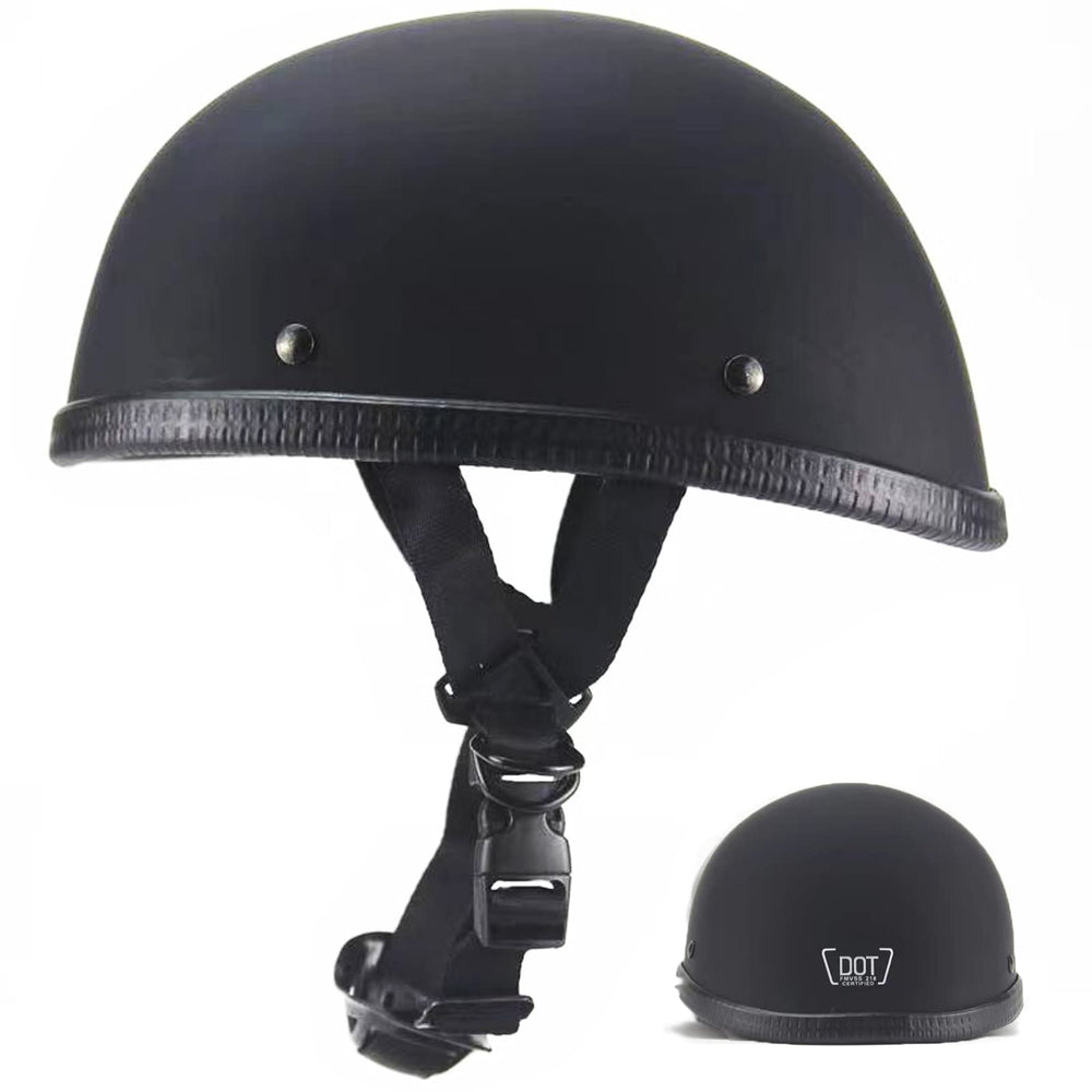 BwondMand front view matte black helmet showing classic look and road-ready protection