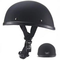 BwondMand front view matte black helmet showing classic look and road-ready protection