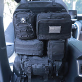 BXBXHD front panel organizer showing pouches and MOLLE for tidy storage