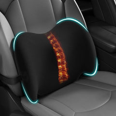 BYMECOST front view of lumbar pillow showing shape and quick comfort