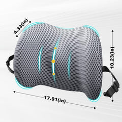 BYMECOST side profile highlighting contoured curve for precise lumbar support