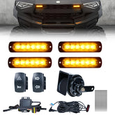 BystralX front LED turn signals mounted, improves daytime visibility