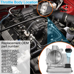 BZANPAR throttle body installed in engine bay demonstrating restored throttle response