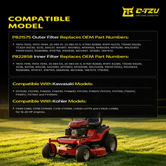 C-Tzu filters side profile showing dimensions and correct seating alignment