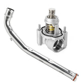 C-Tzu front view of aluminum thermostat housing showing durable construction and leak prevention
