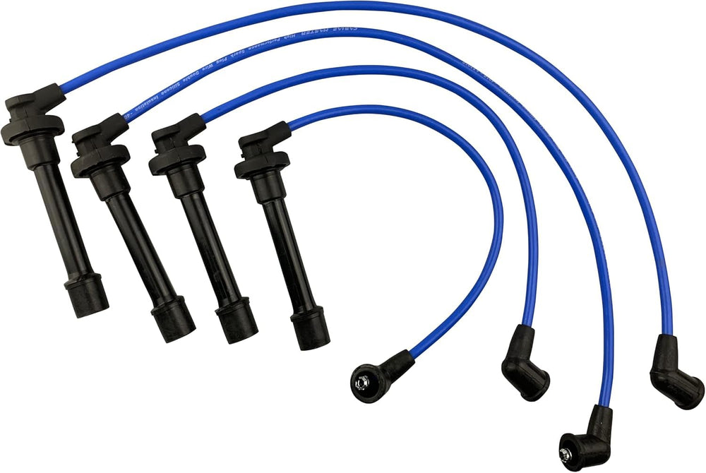 Cable Master front packaging blue set showing included four wires and label, improves identification