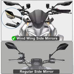Caboriallan side profile highlighting 25° wind wing that reduces wind noise