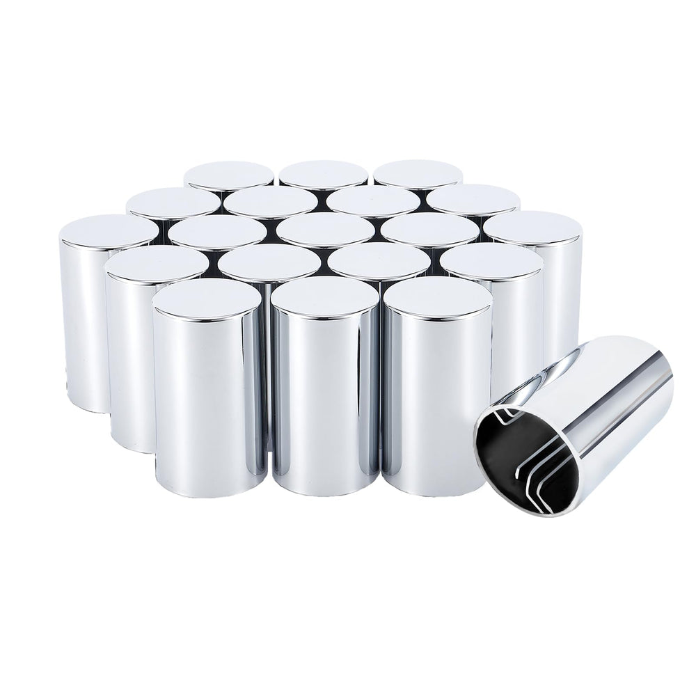 Cabtherlyn front packaging showing 20 chrome lug nut covers and pack benefit